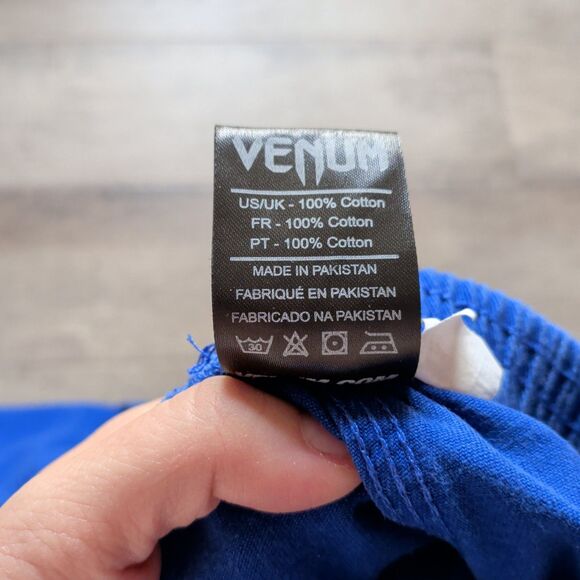 Venum Contender BJJ Gi Pants Size C2 Blue Brazilian Jiu-Jitsu Elastic Waist Kids - Picture 7 of 7